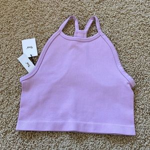 Aritzia tna body rincon cropped halter racer back tank top M